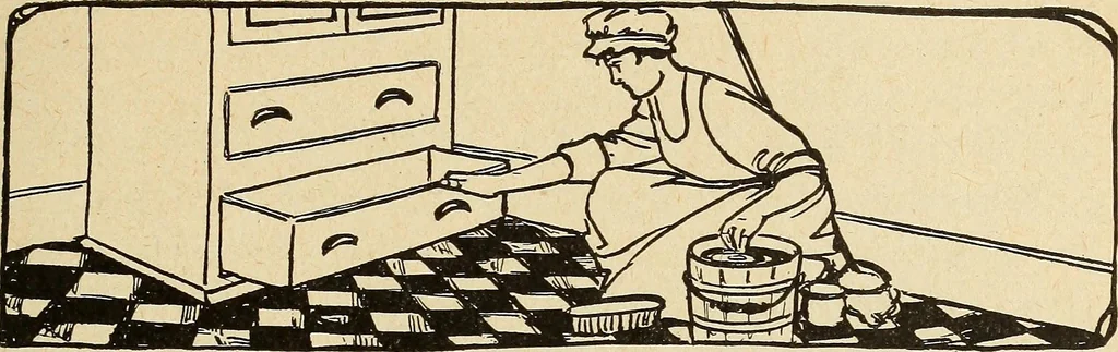 An illustration from The home and the family; an elementary textbook of home making, 1917, leaf 106