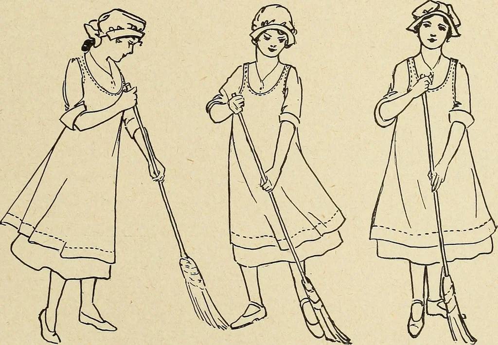 An illustration from The home and the family; an elementary textbook of home making, 1917, leaf 116