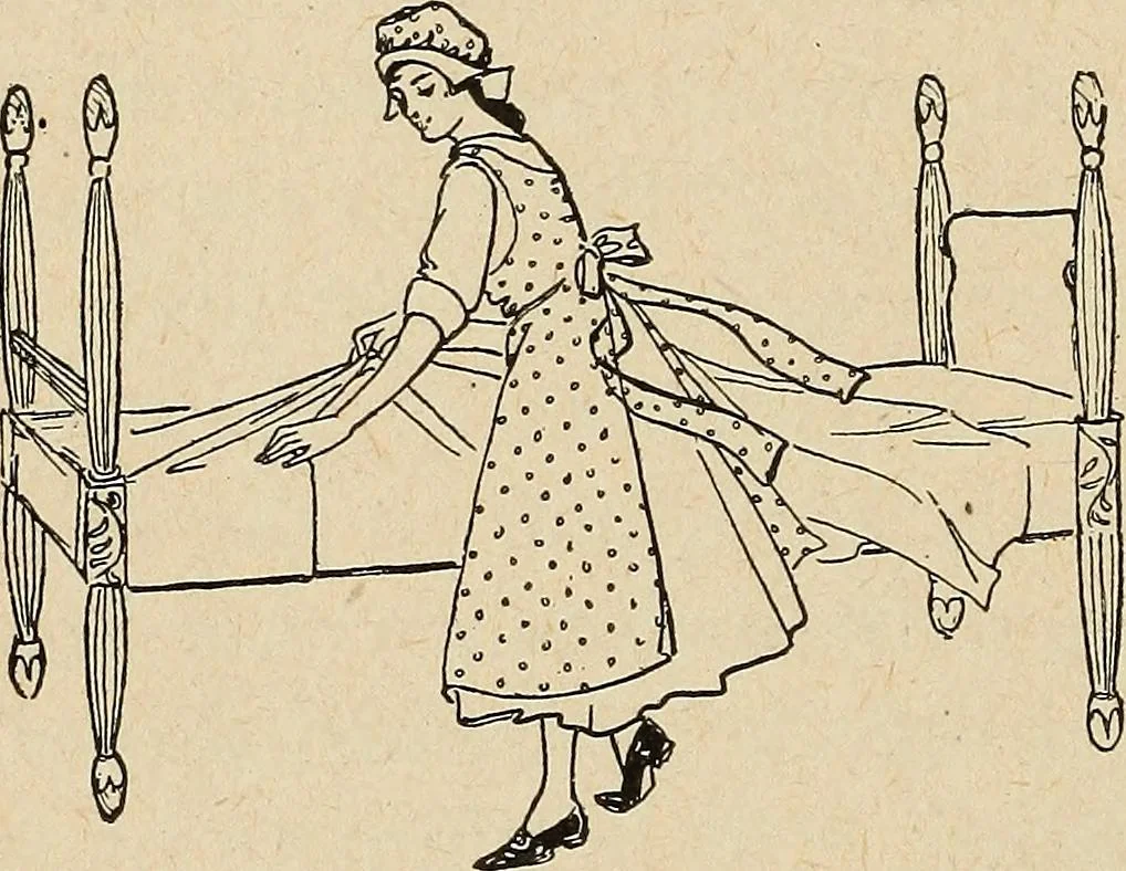 An illustration from The home and the family; an elementary textbook of home making, 1917, leaf 121