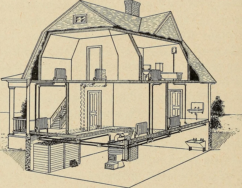 An illustration from The home and the family; an elementary textbook of home making, 1917, leaf 129