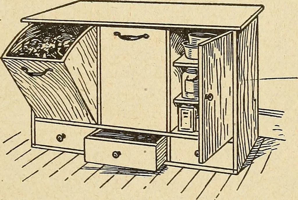 An illustration from The home and the family; an elementary textbook of home making, 1917, leaf 146