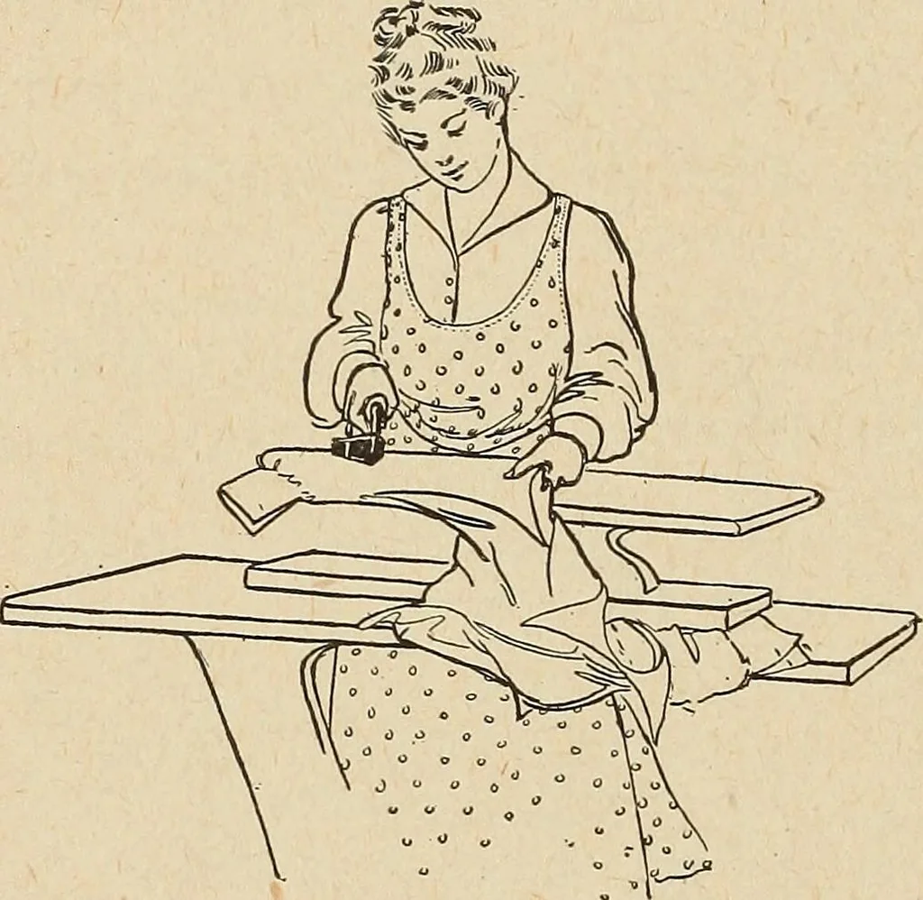 An illustration from The home and the family; an elementary textbook of home making, 1917, leaf 157