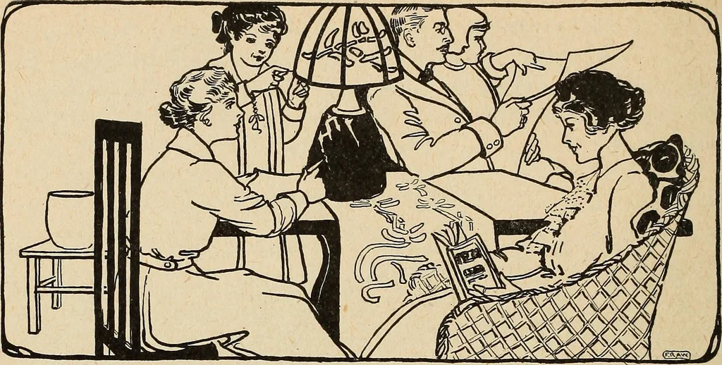 An illustration from The home and the family; an elementary textbook of home making, 1917, leaf 223