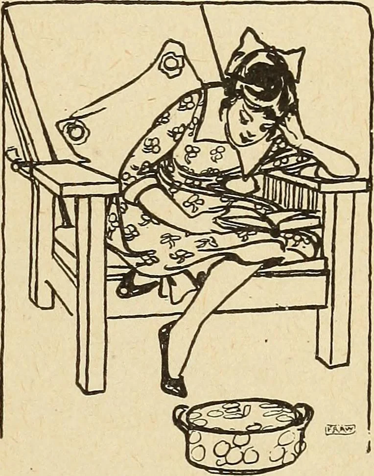 An illustration from The home and the family; an elementary textbook of home making, 1917, leaf 252