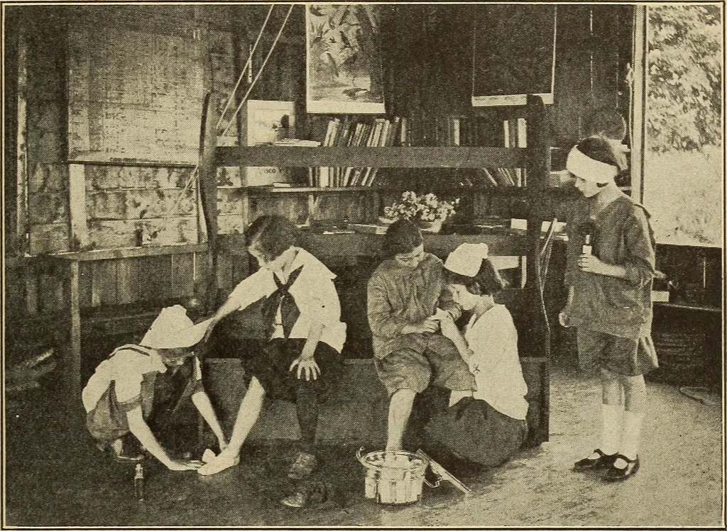 An illustration from The home and the family; an elementary textbook of home making, 1917, leaf 268