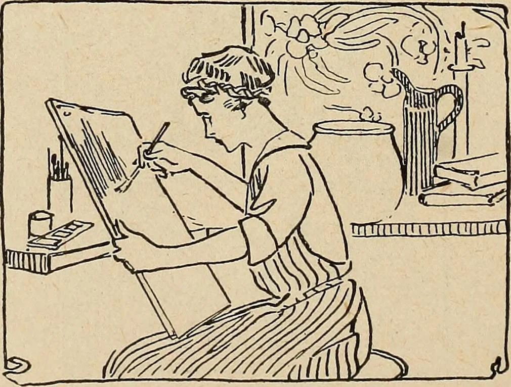 An illustration from The home and the family; an elementary textbook of home making, 1917, leaf 287