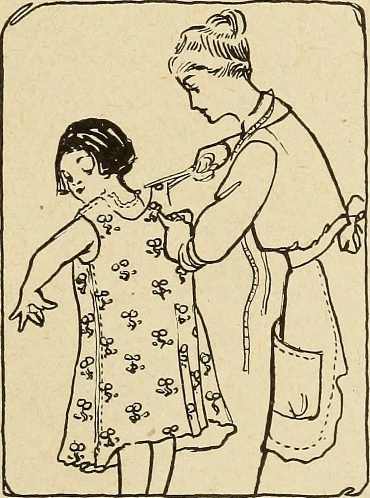 An illustration from The home and the family; an elementary textbook of home making, 1917, leaf 288