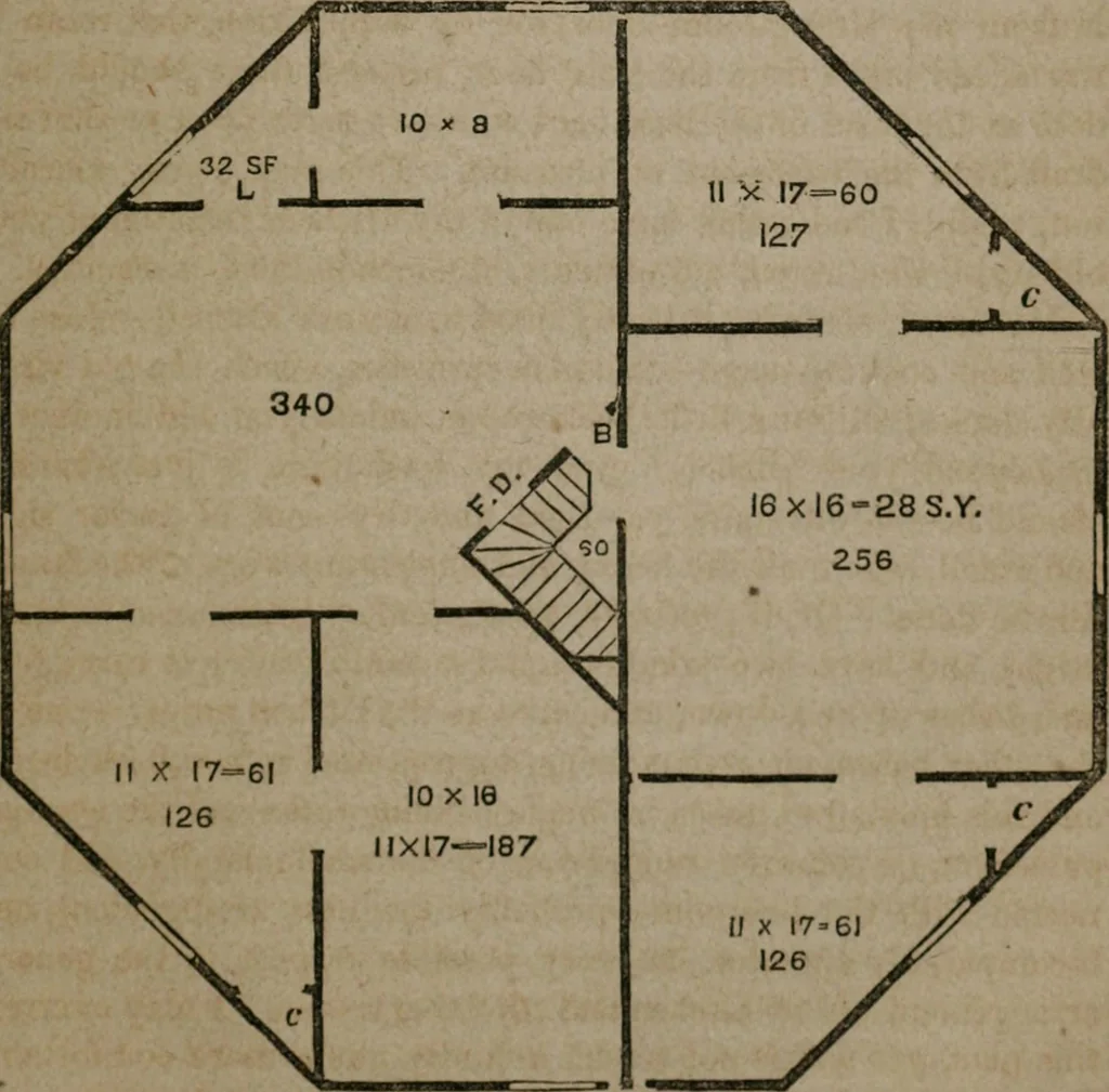 An illustration from A home for all; or, The gravel wall and octagon mode of building .., 1854, leaf 108