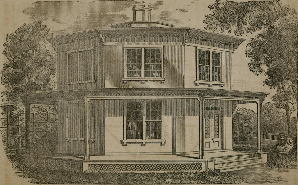 An illustration from A home for all; or, The gravel wall and octagon mode of building .., 1854, leaf 117