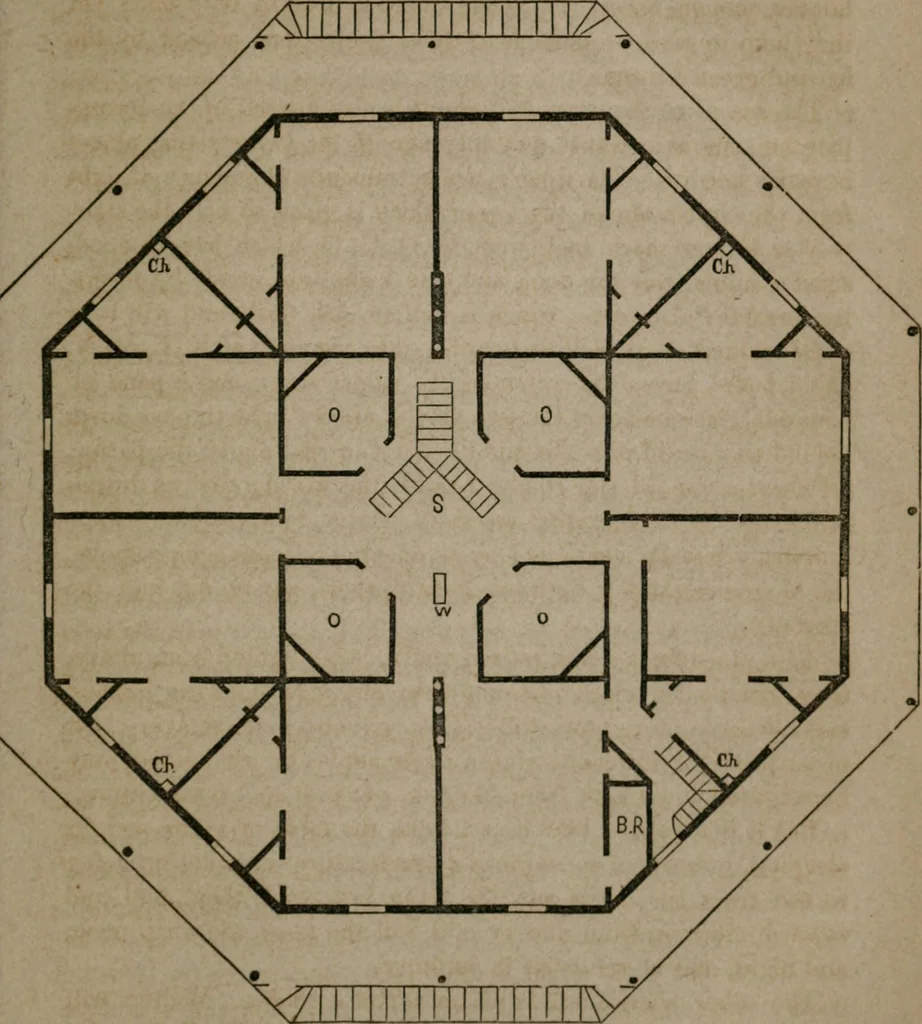 An illustration from A home for all; or, The gravel wall and octagon mode of building .., 1854, leaf 138