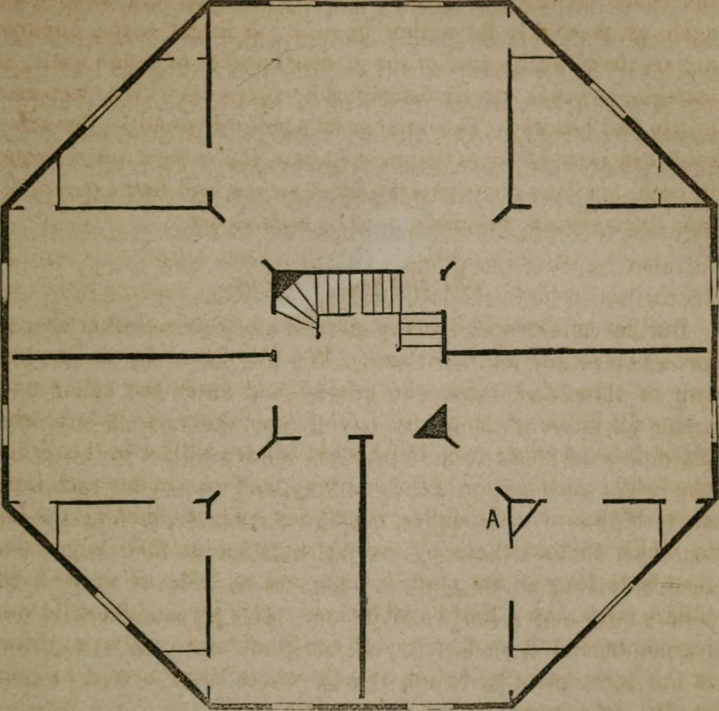 An illustration from A home for all; or, The gravel wall and octagon mode of building .., 1854, leaf 176