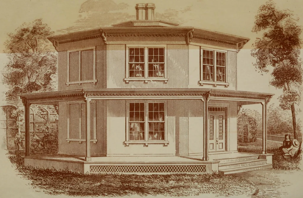 An illustration from A home for all; or, The gravel wall and octagon mode of building .., 1854, leaf 5