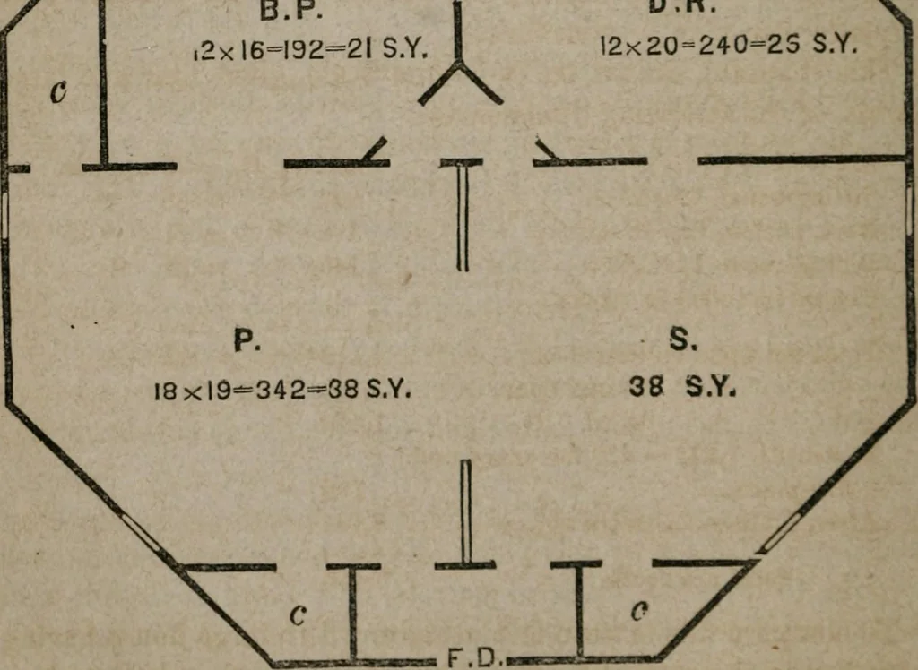 An illustration from A home for all; or, The gravel wall and octagon mode of building .., 1854, leaf 99