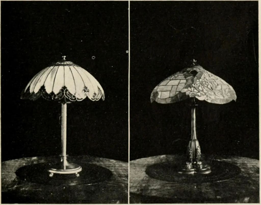 An illustration from Home furnishing; facts and figures about furniture, carpets and rugs, lamps and lighting fixtures, wall papers, window shades and draperies, tapestries, etc., 1913, leaf 120