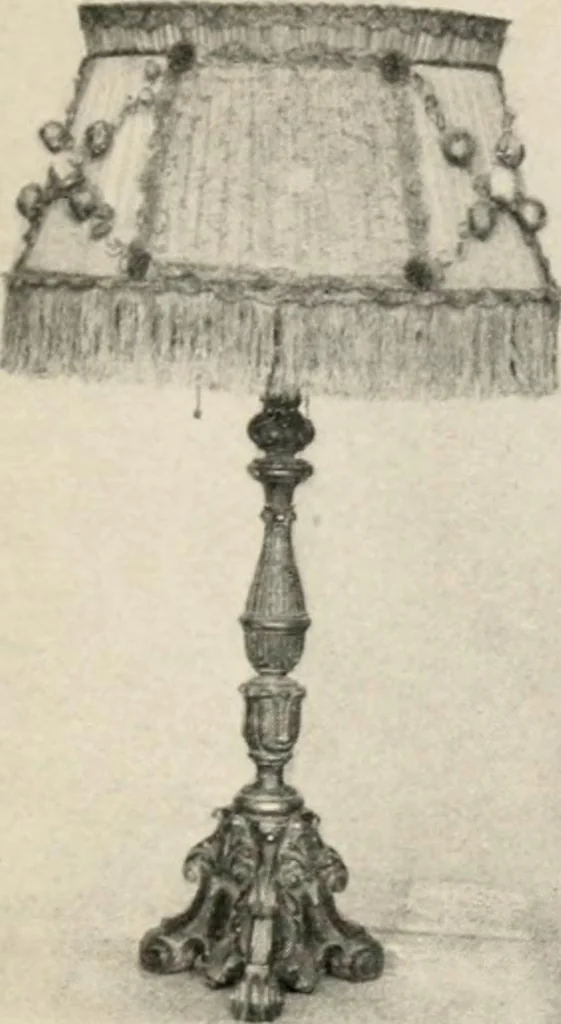An illustration from Home furnishing; facts and figures about furniture, carpets and rugs, lamps and lighting fixtures, wall papers, window shades and draperies, tapestries, etc., 1913, leaf 126