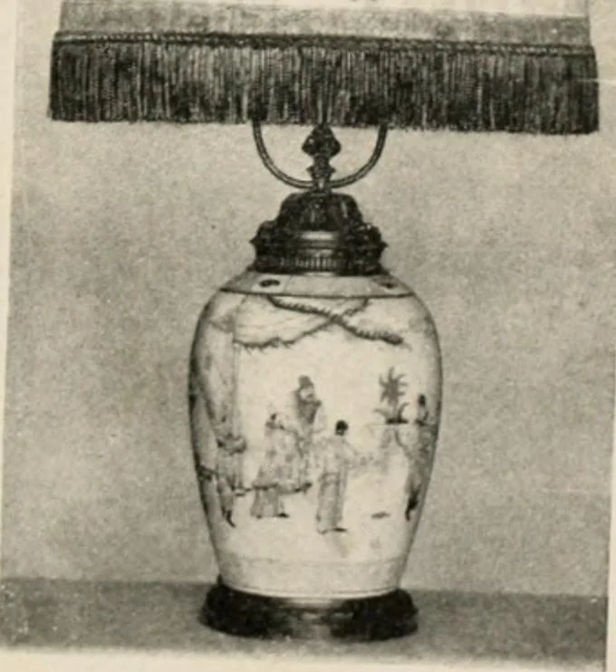 An illustration from Home furnishing; facts and figures about furniture, carpets and rugs, lamps and lighting fixtures, wall papers, window shades and draperies, tapestries, etc., 1913, leaf 126