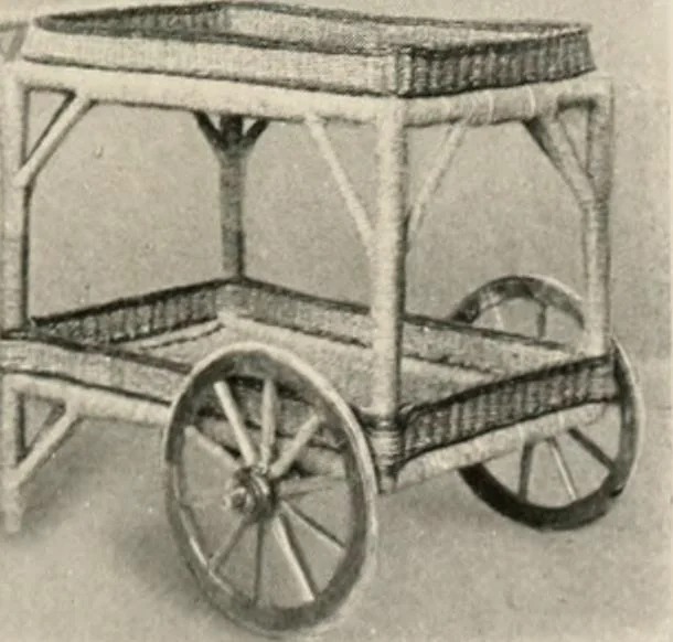 An illustration from Home furnishing; facts and figures about furniture, carpets and rugs, lamps and lighting fixtures, wall papers, window shades and draperies, tapestries, etc., 1913, leaf 174