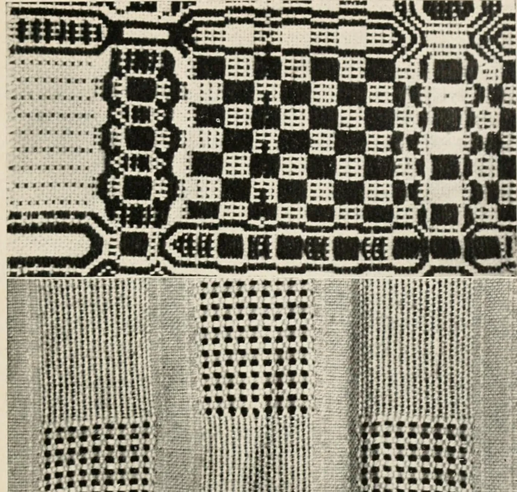 An illustration from Home furnishing; facts and figures about furniture, carpets and rugs, lamps and lighting fixtures, wall papers, window shades and draperies, tapestries, etc., 1913, leaf 234