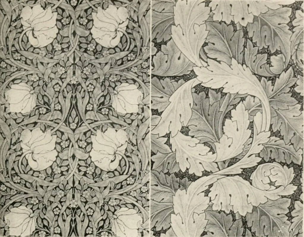 An illustration from Home furnishing; facts and figures about furniture, carpets and rugs, lamps and lighting fixtures, wall papers, window shades and draperies, tapestries, etc., 1913, leaf 246