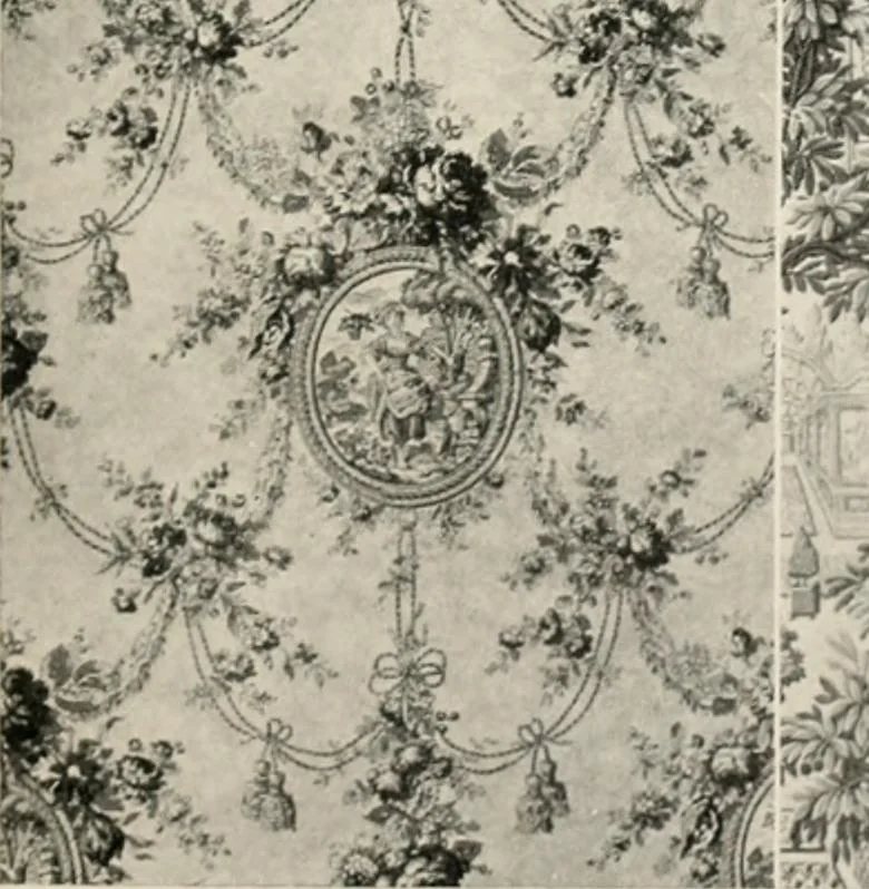 An illustration from Home furnishing; facts and figures about furniture, carpets and rugs, lamps and lighting fixtures, wall papers, window shades and draperies, tapestries, etc., 1913, leaf 254