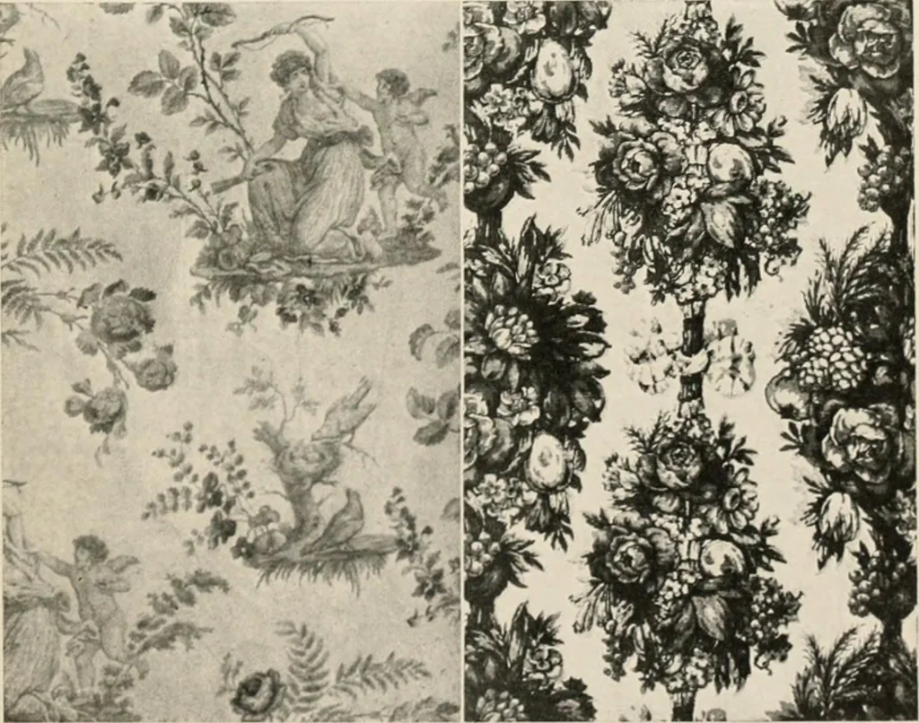 An illustration from Home furnishing; facts and figures about furniture, carpets and rugs, lamps and lighting fixtures, wall papers, window shades and draperies, tapestries, etc., 1913, leaf 260