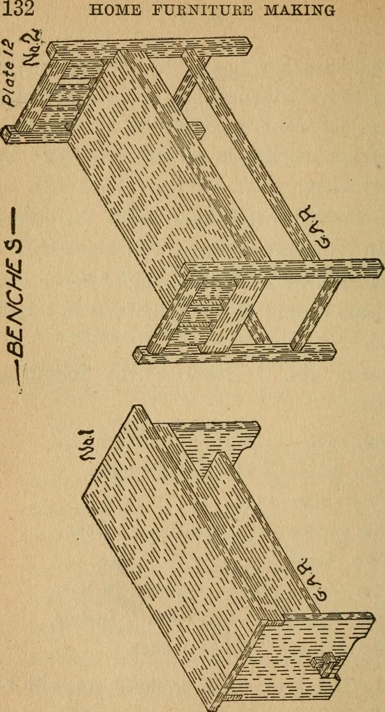 An illustration from Home furniture making, for amateur wood workers, manual training schools and students .., 1910, leaf 129