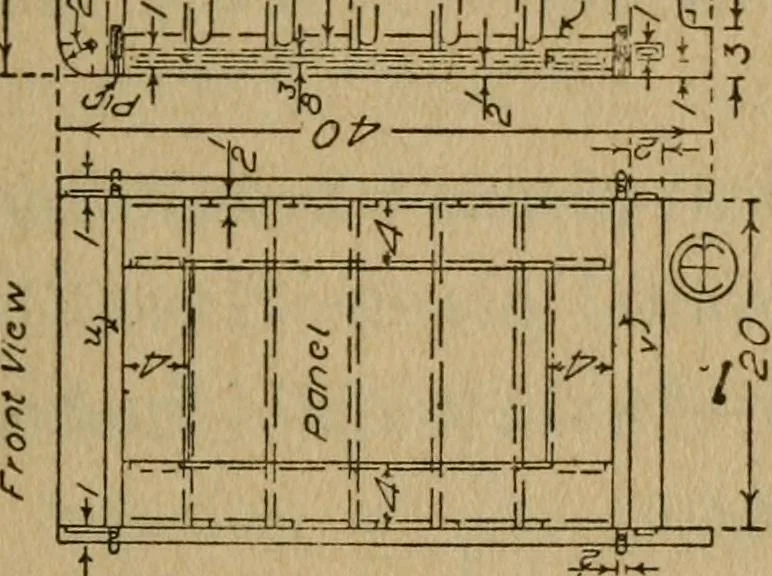 An illustration from Home furniture making, for amateur wood workers, manual training schools and students .., 1910, leaf 142