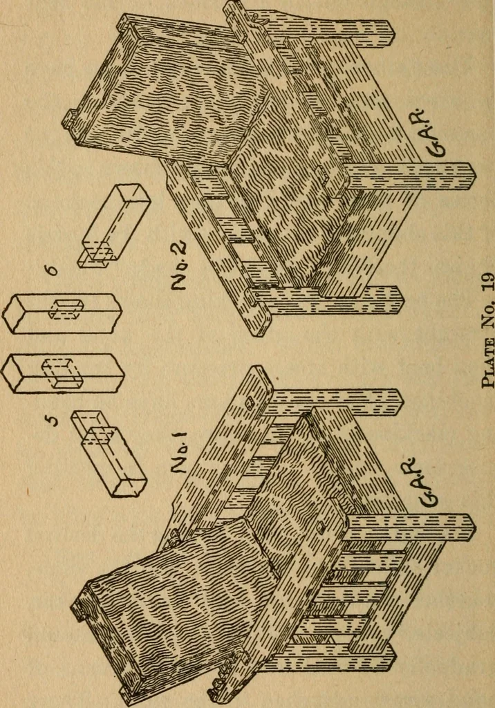 An illustration from Home furniture making, for amateur wood workers, manual training schools and students .., 1910, leaf 187