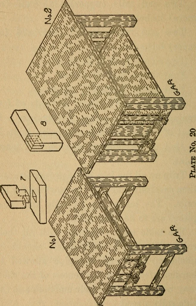 An illustration from Home furniture making, for amateur wood workers, manual training schools and students .., 1910, leaf 197