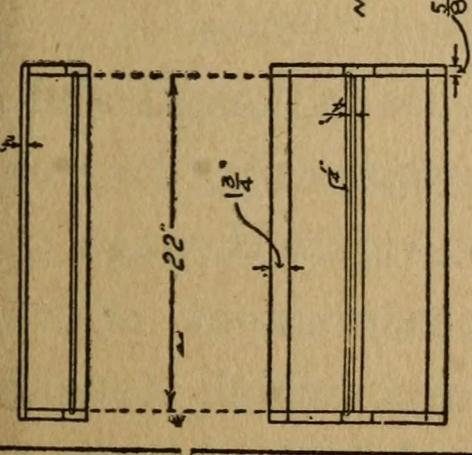 An illustration from Home furniture making, for amateur wood workers, manual training schools and students .., 1910, leaf 22