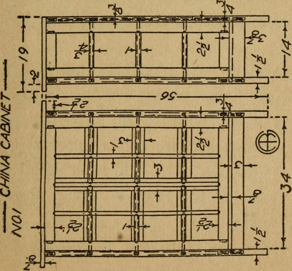 An illustration from Home furniture making, for amateur wood workers, manual training schools and students .., 1910, leaf 236