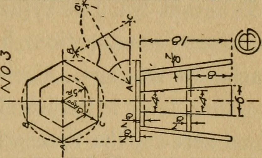 An illustration from Home furniture making, for amateur wood workers, manual training schools and students .., 1910, leaf 38