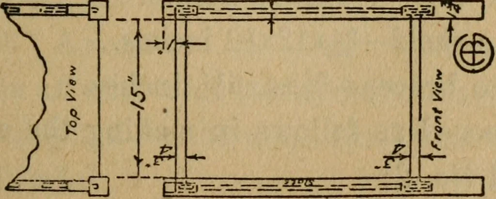 An illustration from Home furniture making, for amateur wood workers, manual training schools and students .., 1910, leaf 70