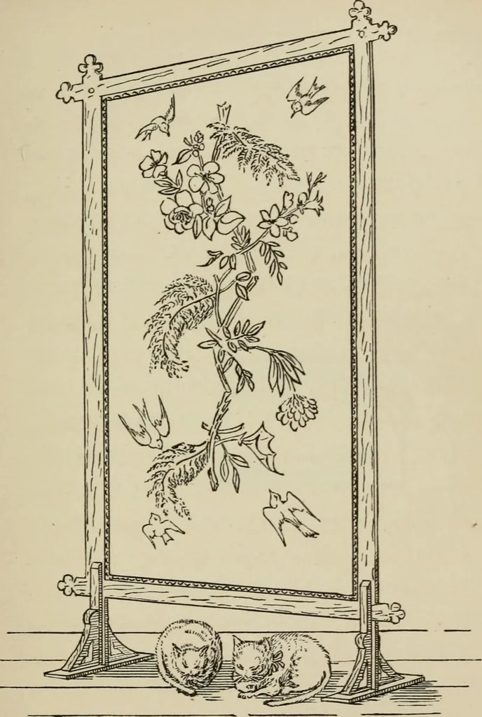 An illustration from Home interiors, 1878, leaf 134