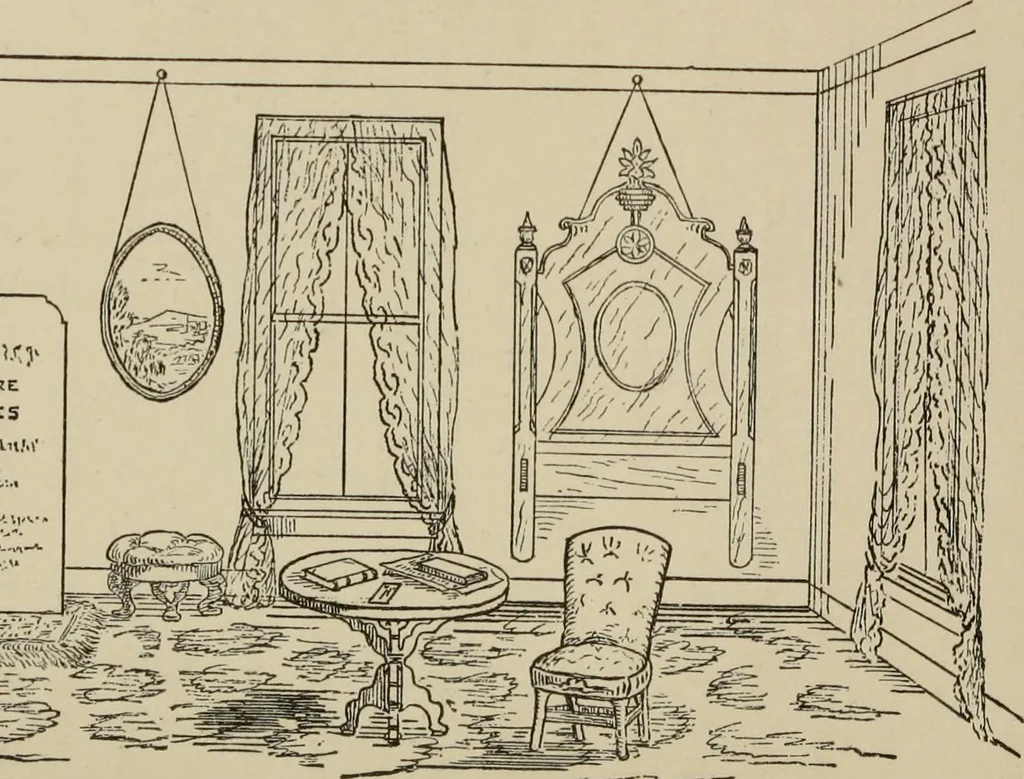 An illustration from Home interiors, 1878, leaf 208