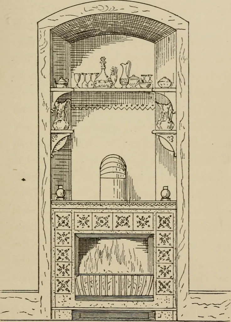 An illustration from Home interiors, 1878, leaf 212