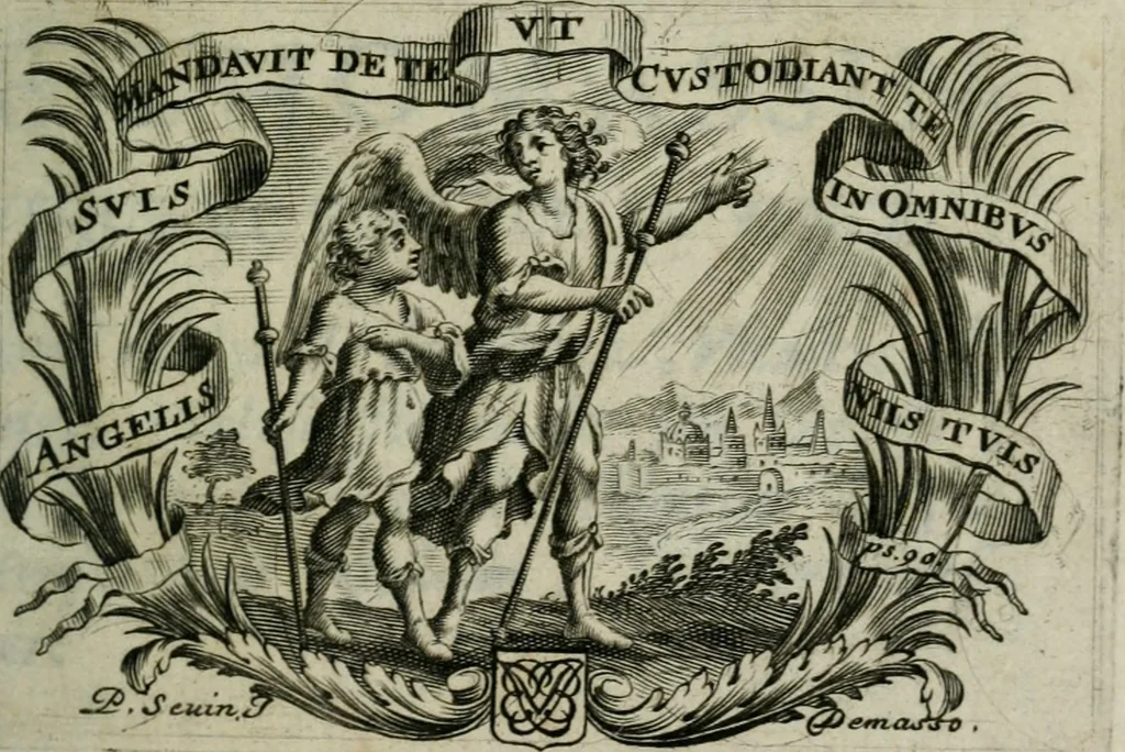 An illustration from Homelies sur les dimanches et festes de l'année : pour servier aux curez de formulaire d'instructions qu'ils doivent faire au peuple à leur prône, 1692, leaf 6