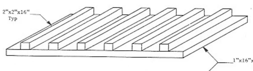 An illustration from Guide for Homemade Innovative Play Equipment for activities in physical education and recreation for impaired, disabled, and handicapped participants, 1973, leaf 38