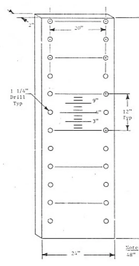 An illustration from Guide for Homemade Innovative Play Equipment for activities in physical education and recreation for impaired, disabled, and handicapped participants, 1973, leaf 70