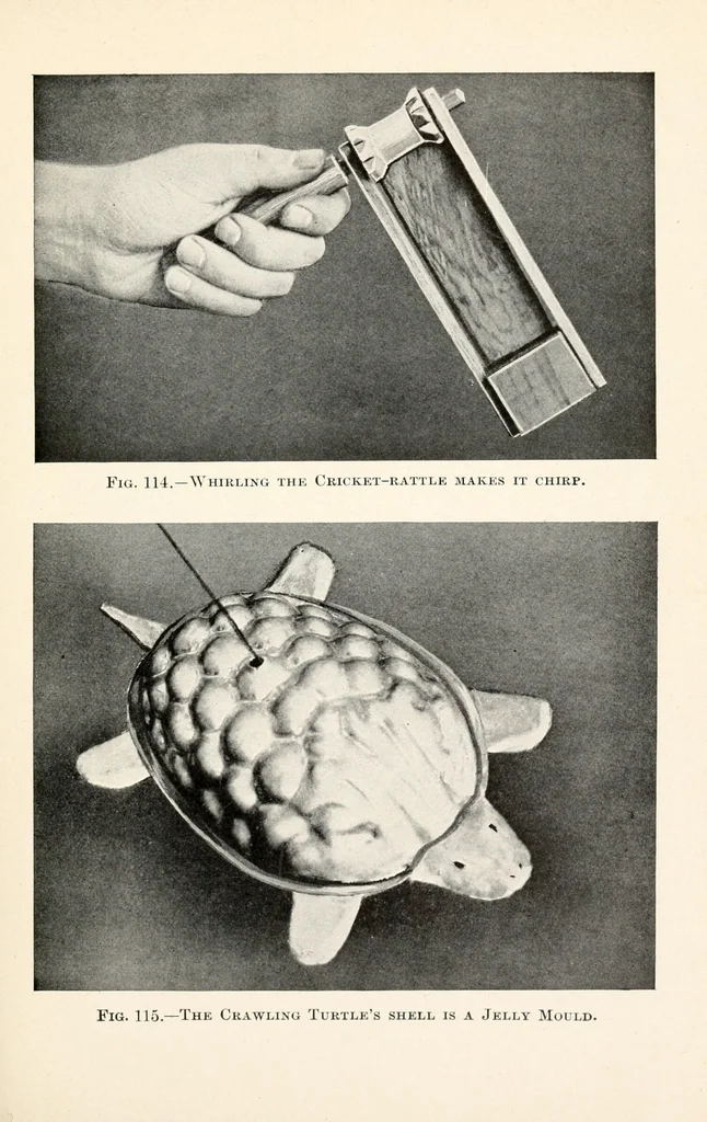 An illustration from Home-made toys for girls and boys : wooden and cardboard toys, mechanical and electrical toys, 1915, leaf 103