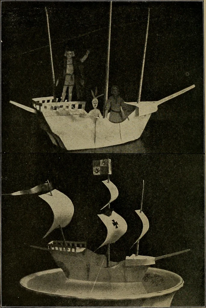 An illustration from Home mission handicraft; ideas for work and play in mission bands and junior societies, 1908, leaf 17