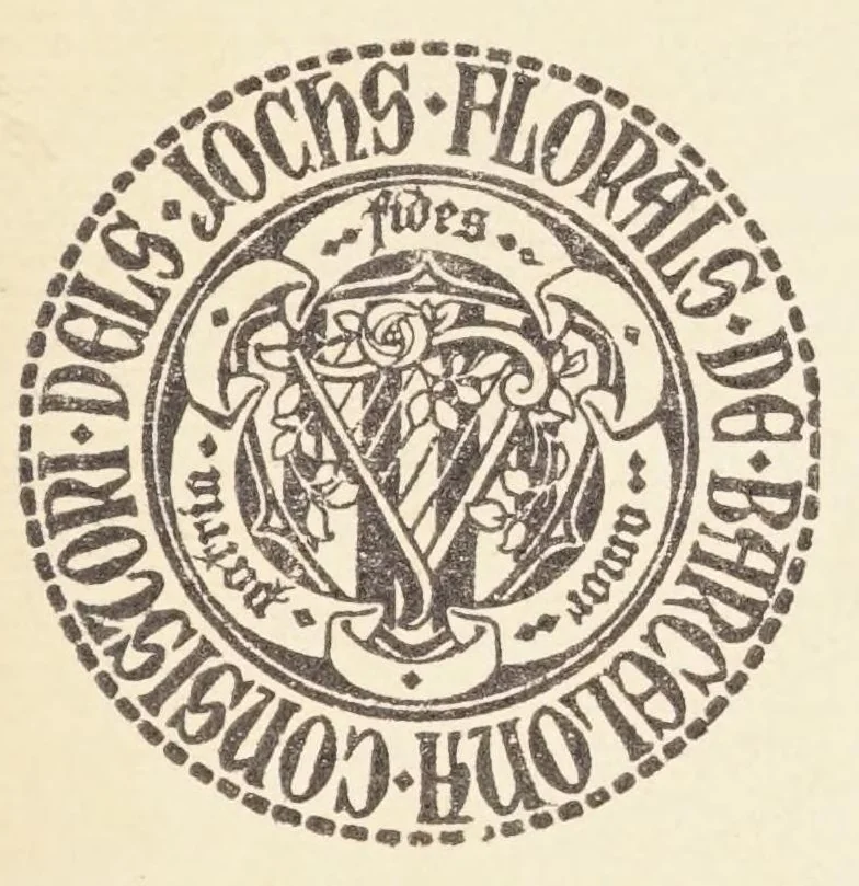 An illustration from Homenatge als Jochs Florals de Barcelona, 1925, leaf 5