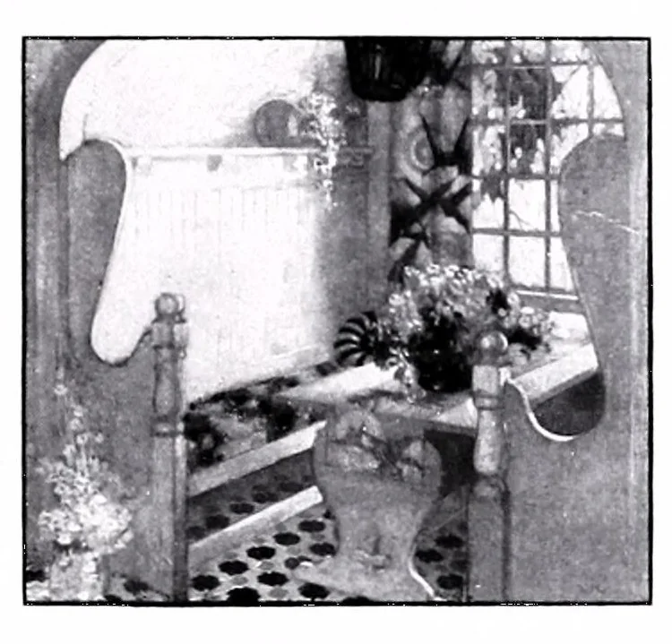 An illustration from The home painting manual: a complete handbook on home painting and decorating, full information about paints and varnishes and their application …, 1922, leaf 129