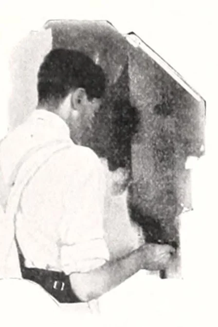 An illustration from The home painting manual: a complete handbook on home painting and decorating, full information about paints and varnishes and their application …, 1922, leaf 133