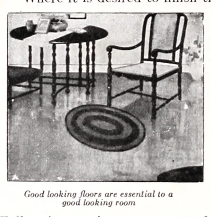 An illustration from The home painting manual: a complete handbook on home painting and decorating, full information about paints and varnishes and their application …, 1922, leaf 84