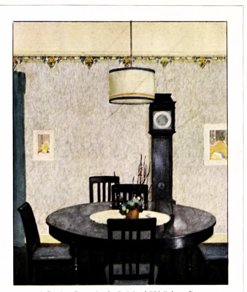 An illustration from The home painting manual: a complete handbook on home painting and decorating, full information about paints and varnishes and their application …, 1922, leaf 92