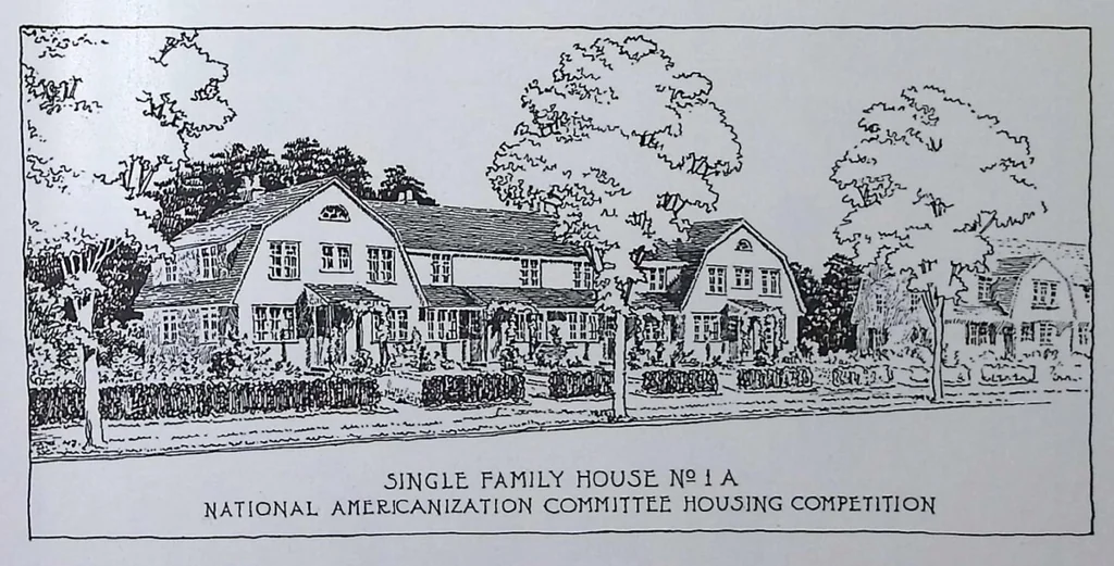 An illustration from Homes For Workmen, 1919, leaf 102