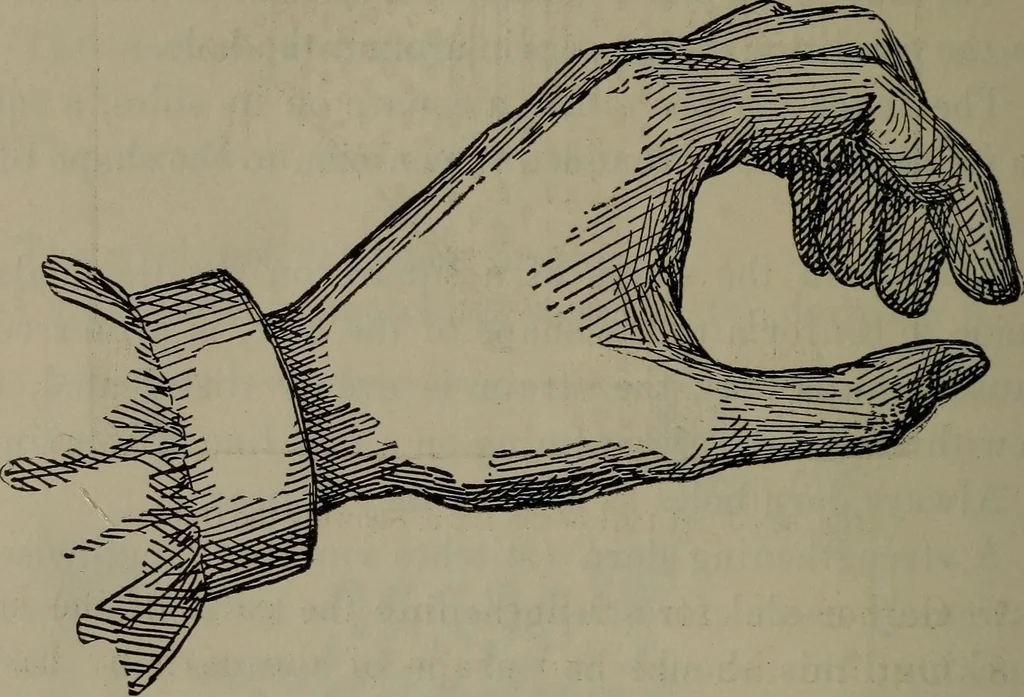 An illustration from Home and school sewing, 1901, leaf 105
