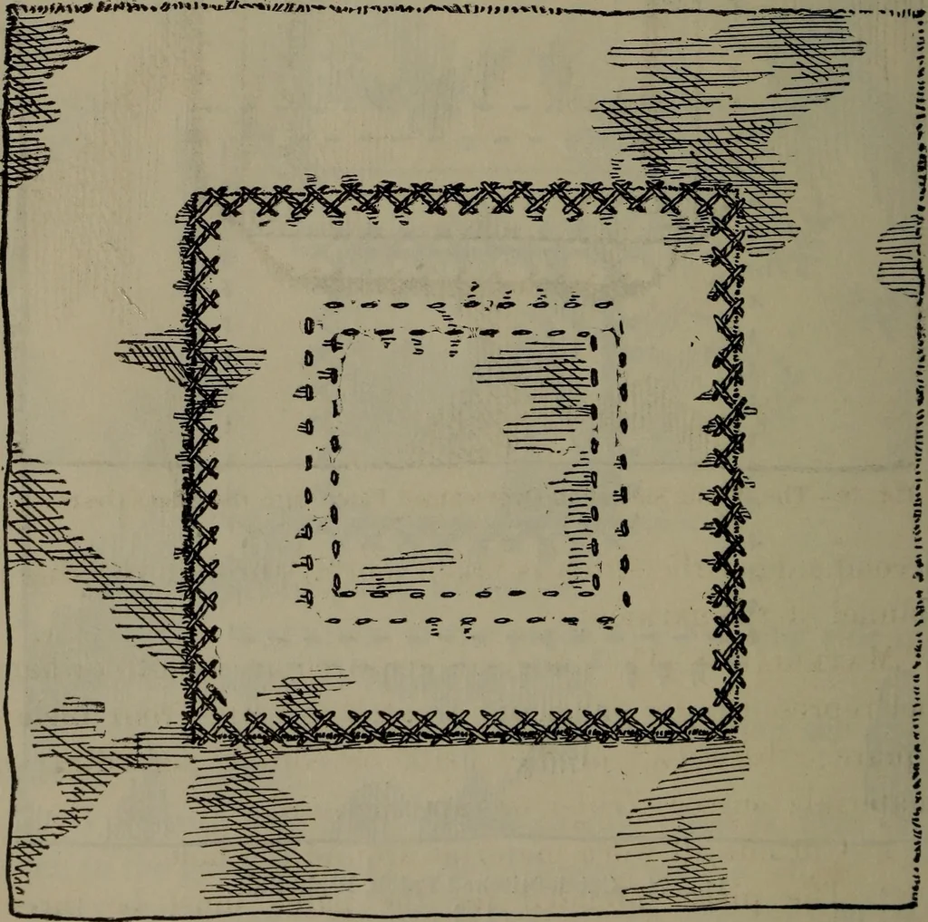 An illustration from Home and school sewing, 1901, leaf 117