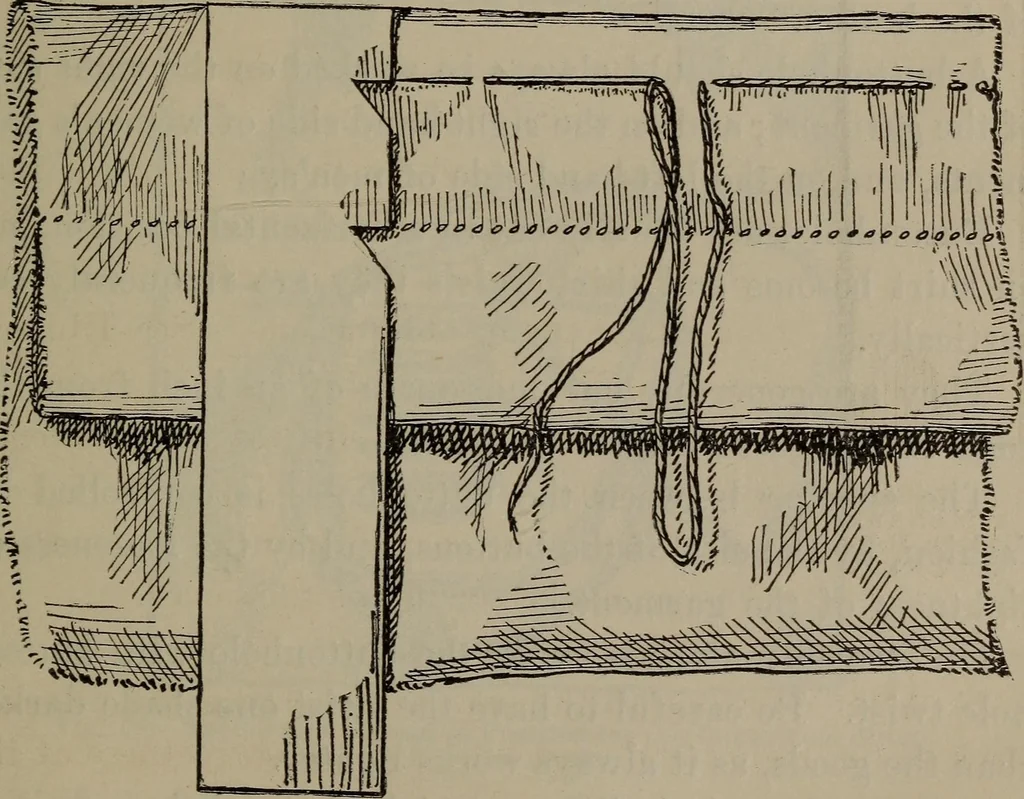 An illustration from Home and school sewing, 1901, leaf 122